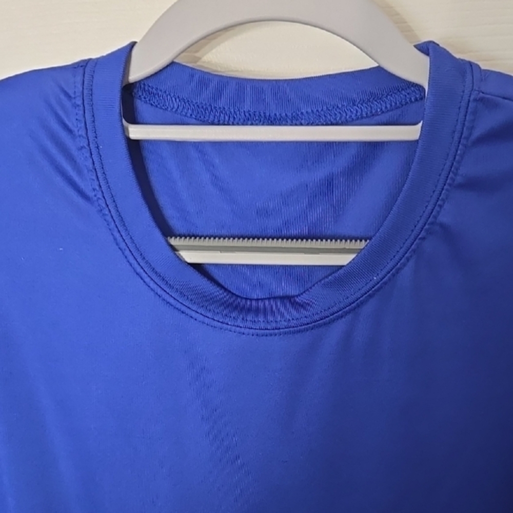 Men's Blue Long Sleeve Tee - Picture 2 of 3